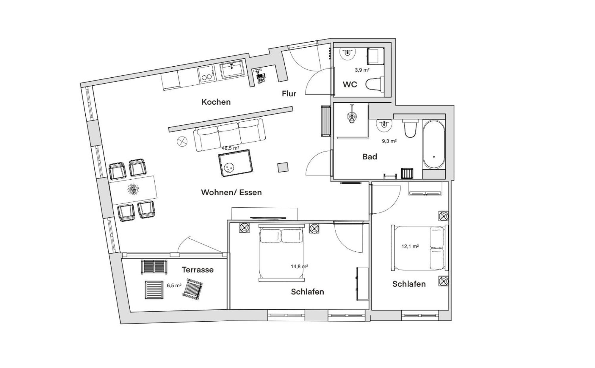 Pineapple Apartments Dresden Altstadt IV - 91 Qm - 1X Free Parking Bagian luar foto